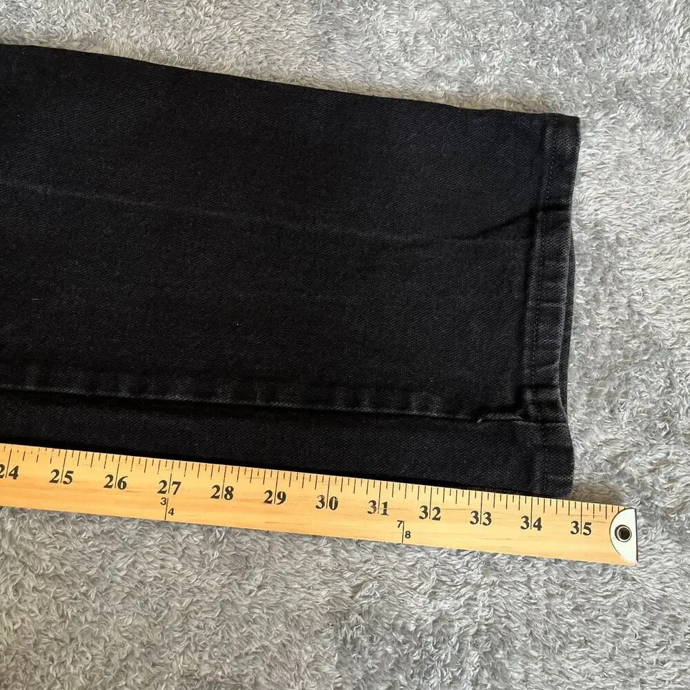 Wrangler Cowboy Cut Black Slim Fit Western Denim Jeans A001 3030 Mens Size 34x34